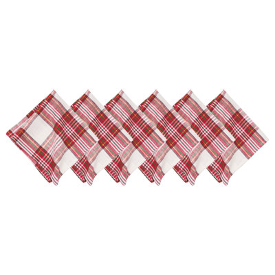 Gracelyn Plaid Napkin Set of 6