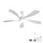 Ventilateur de plafond à douille de 16 pouces avec 3 lumières de couleur et télécommande E26-1505260768-1505260772