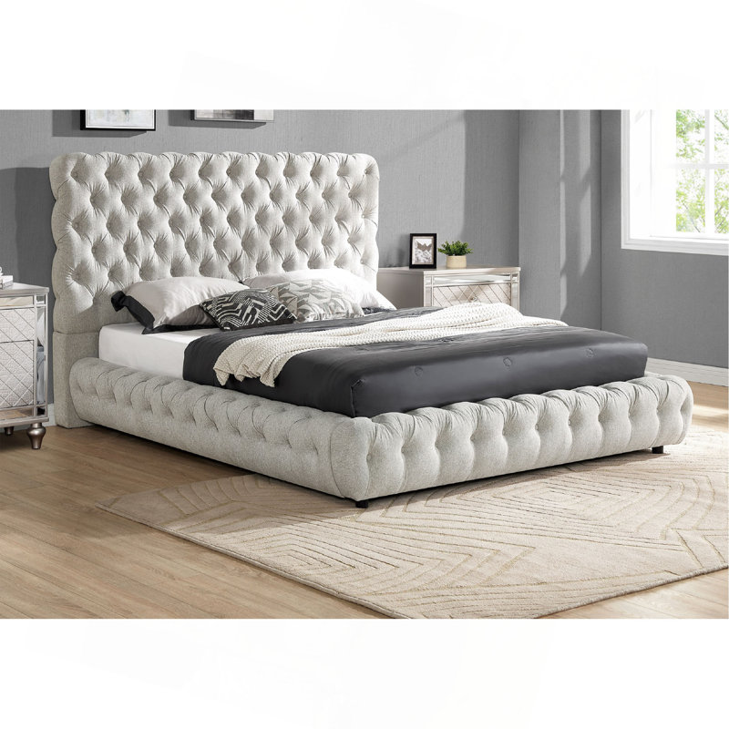 Tête de lit et pied de lit capitonnés 1pc