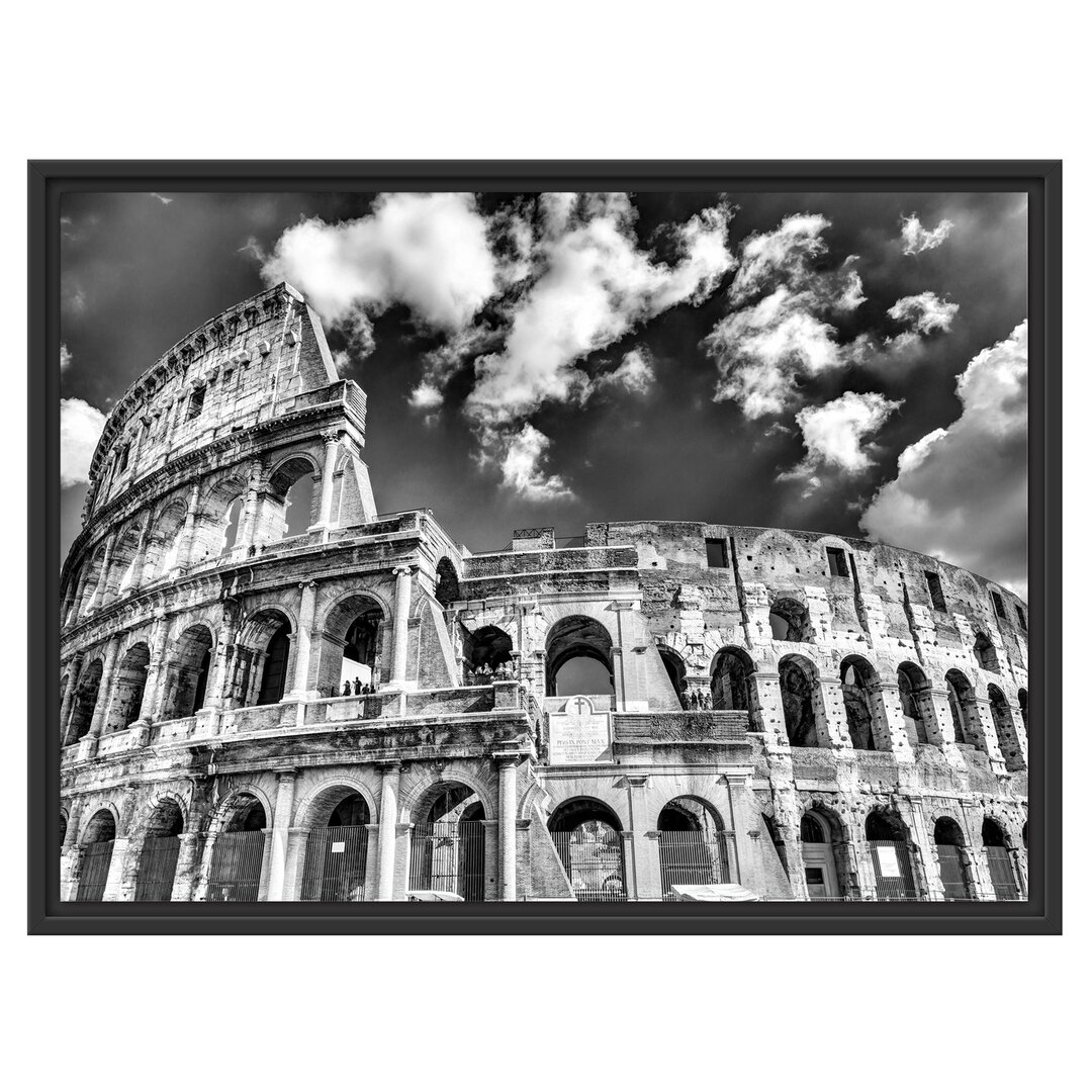 Gerahmtes Wandbild Colosseum bei Tag in Rom