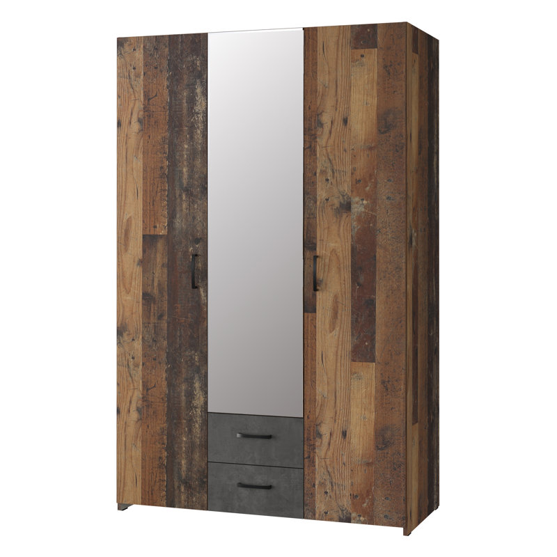 3 Door Manufactured Wood Wardrobe
