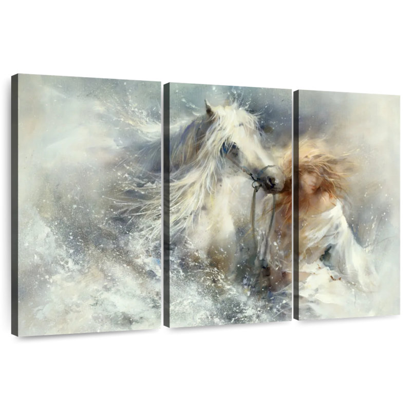 Scene In Water, 32" H x 50" W