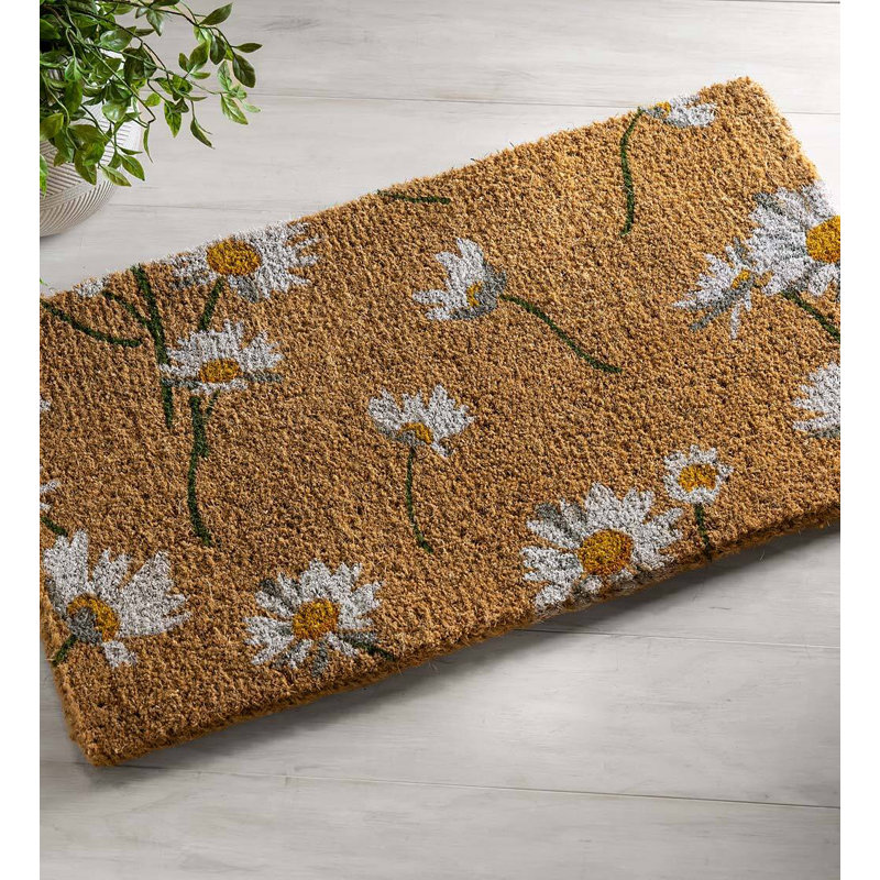 Tapis d'extérieur antidérapant Jerit Daisy 30 po x 18 po