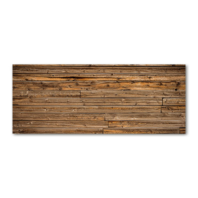 Wooden Wall - No Frame Print on Canvas