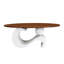 Ensemble de 2 tables basses gigognes, orales et rondes, table de salon, grand 47,24 po, petit 19,69 po-217797069