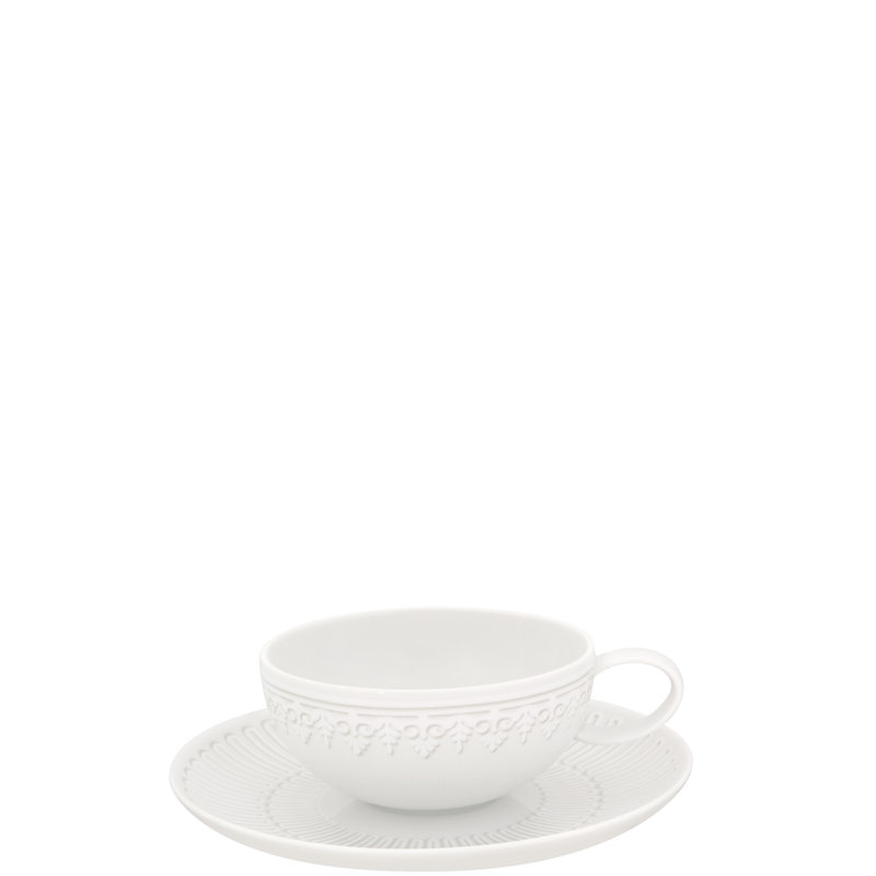 Ensemble de 6 tasses à thé et soucoupes Ornament