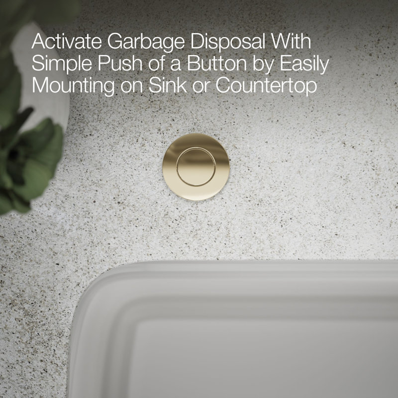 Garbage Disposal Air Switch Kit, Vibrant French Gold