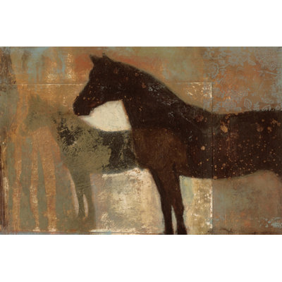 Weathered Equine II by Norman Wyatt Jr. - 1 Piece Wrapped Canvas Painting