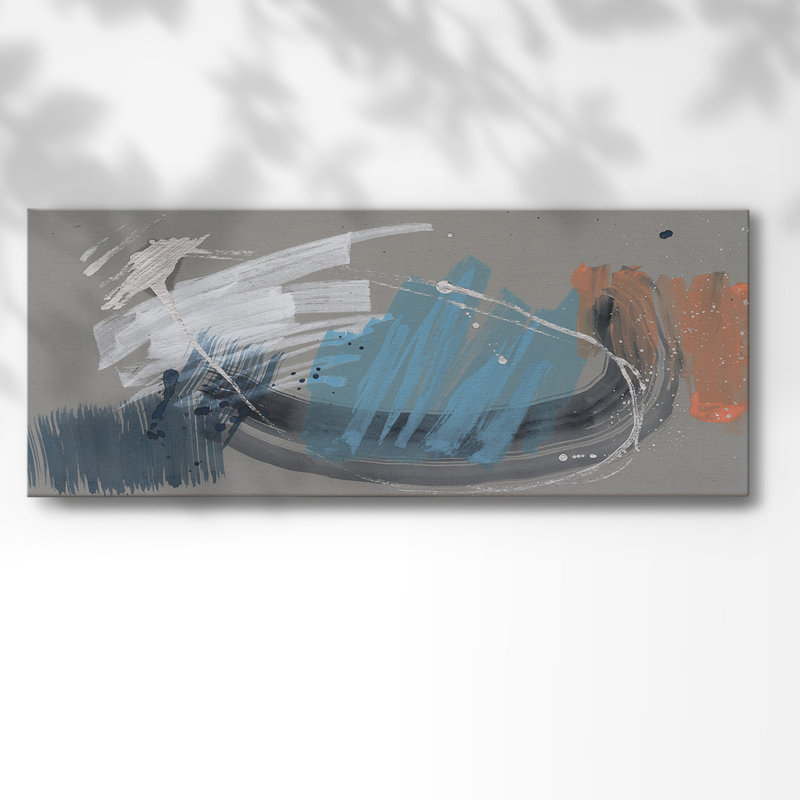 «Whimsical Marks I», reproduction sur toile, H 24 po x l 60 po x P 1,5 po