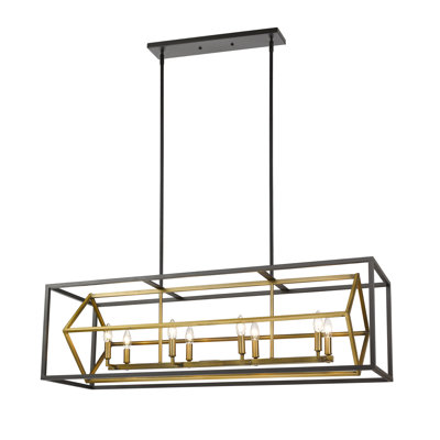 Luminaire suspendu pour îlot de cuisine 8 lumières Goulart