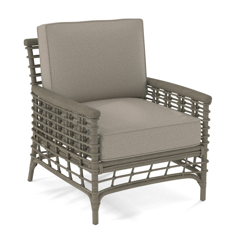 Fauteuil de Luca, Pierre de foyer, Tissu beige performant - 0851-73