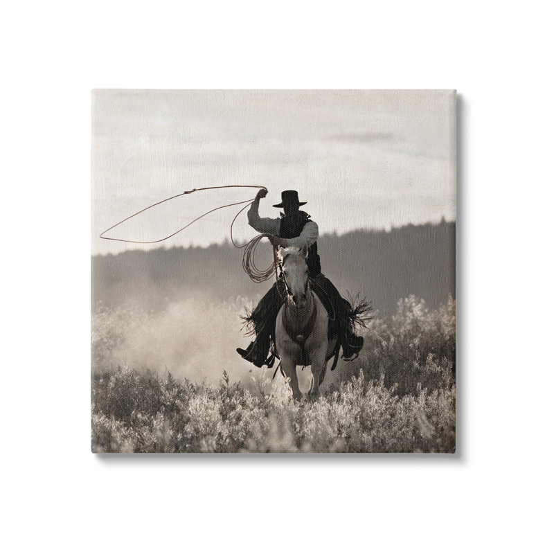 «Cowboy Lasso Western», photographie sur toile par Danita Delimont, H 17 po x l 17 po x P 1,5 po