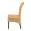 Chaise de salle à manger moderne bohémien en rotin naturel et bois d'acajou
