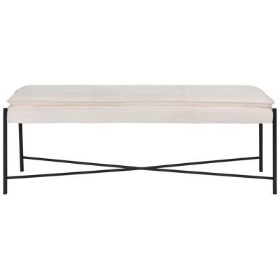 Landers 50" Linen Entryway Bench