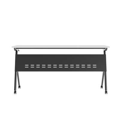 Commercial Nesting Flip Training Table With Steel Frame And Y-Legs