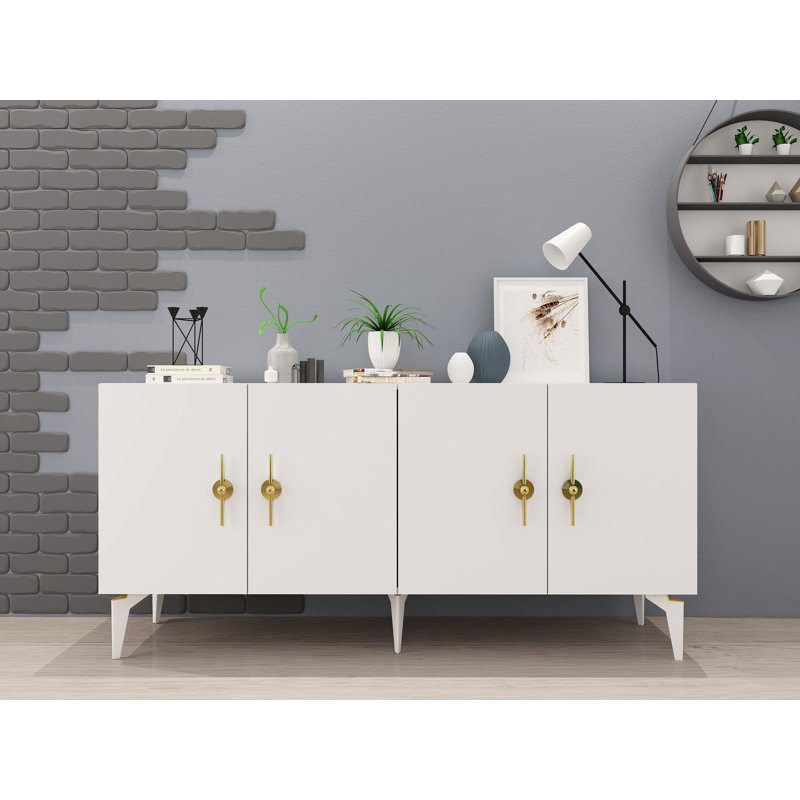 Olivia 150cm Console Table, White