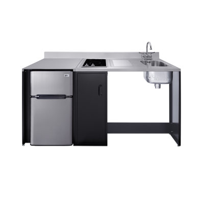 72" Wide Barrier-Free All-In-One Kitchenette, ADA-Compliant