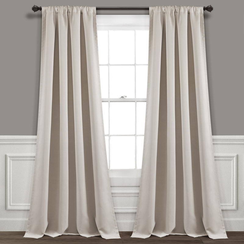 Blackout Curtain Pair, Wheat, 52" W x 95" L