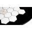 MOSAIQUE HEXAGONAL EN PORCELAINE RÉGULIER 3 "