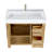 Maho 35.4'' Single Bathroom Vanity with Engineered Stone Top