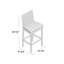 Tabouret de bar avec coussin Pranav-1080673281