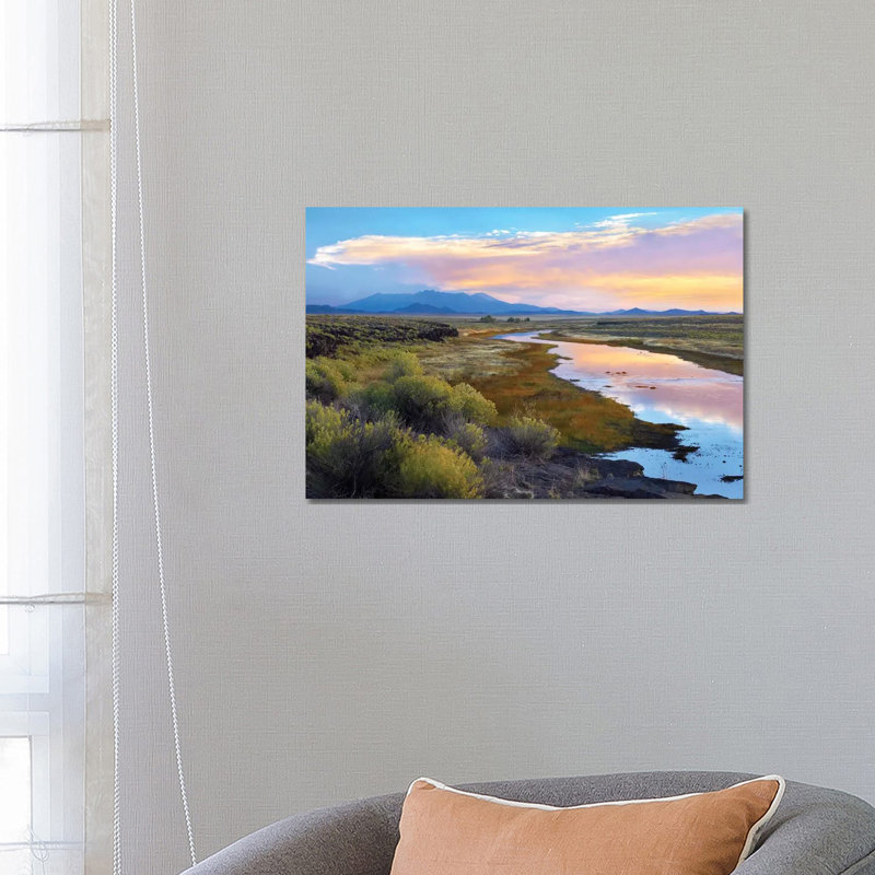 Rio Grande And The Sangre De Cristo Mountains, Colorado by Tim Fitzharris - Wrapped Canvas Print