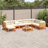 Red Barrel Studio® 9 Piece Patio Sofa Set Solid Wood Pine-1317577112-1317577117