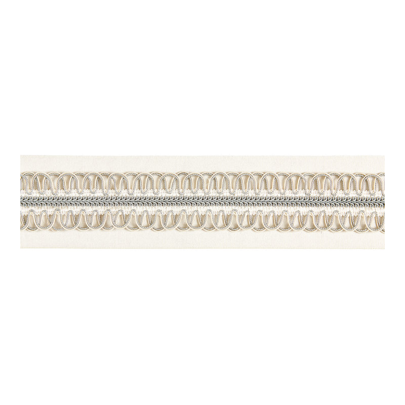 Botanica Colette Braided Tape Fabric, Cloud