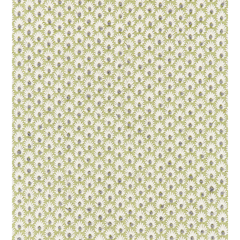 Botanica Fleur Embroidery Fabric, Celery
