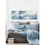 " Elongated Blue Hues " by Parvez Taj Painting Print-1015509116