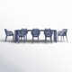 Farrah 39.37'' Rectangular 8 - Person Outdoor Dining Set
