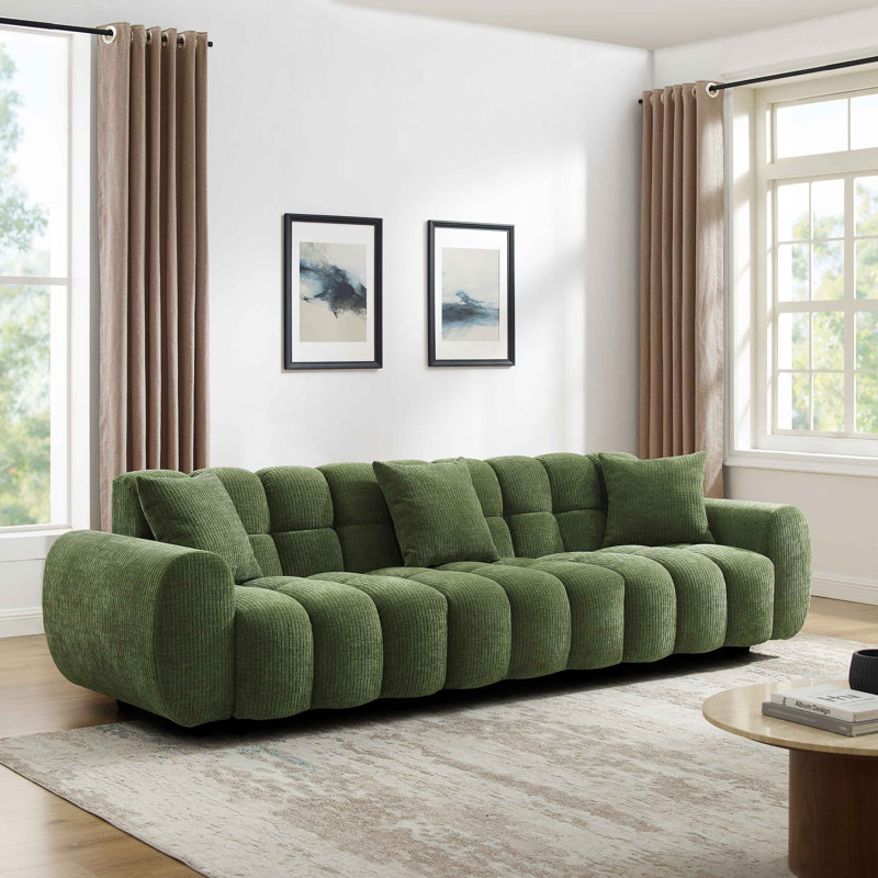 Joyner Modern Style Modular Free Combination Marigold Sofa Type3, Green