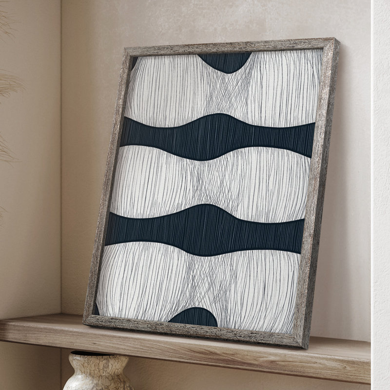 ABSTRACT Series DCC XXXIV, reproduction encadrée - bois massif, H 21 po x l 17 po