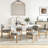 Mid Century Wooden Oval Pedestal Dining Table Sets-2147471479-2147471476-2147471475
