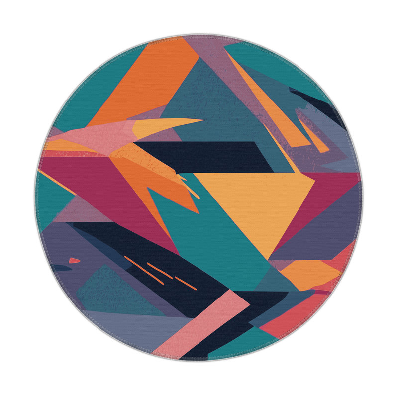 Voltage Circuit Indoor And Outdoor Area Rug, Round 5'