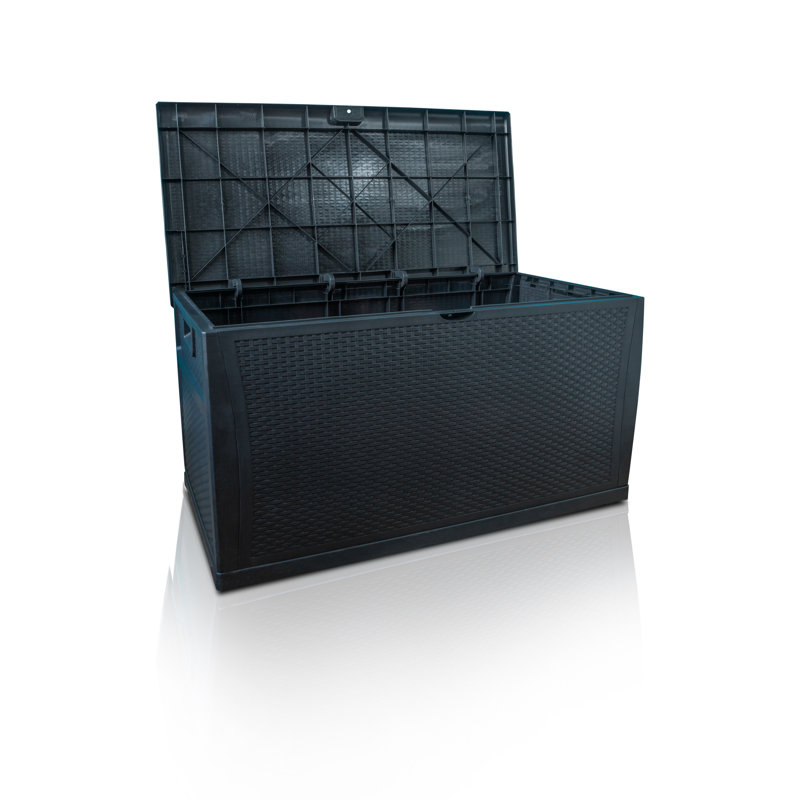 St. Helens Home & Garden 120cm W 461L Plastic Lockable Deck Box in Black