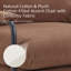 Chaise d'appoint inclinable avec dossier réglable brun