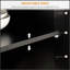 Buffet durable avec tablettes réglables et tiroirs, parfait pour le rangement de la cuisine et du café.