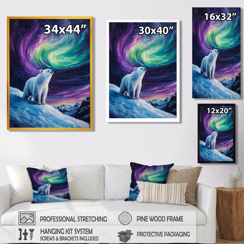 Farnham - animaux, impressions sur toile, Noir, Impression encadrée flottante, H 20 po x l 12 po