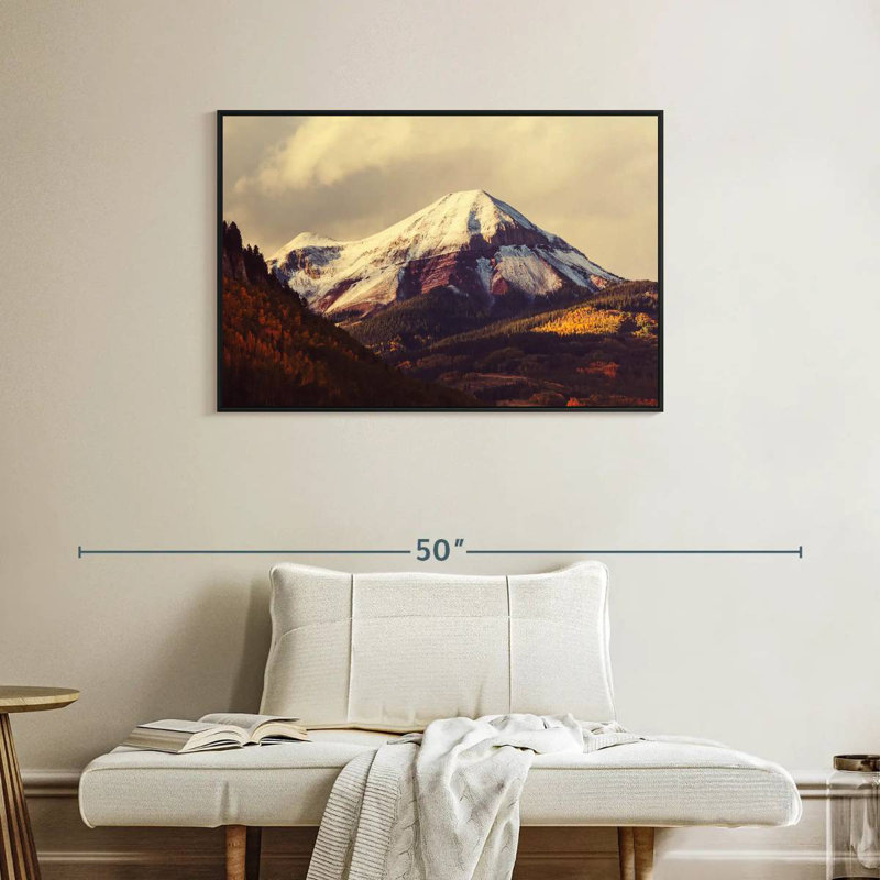Mont Colorado, Cadre flottant noir, 37 po x 25 po