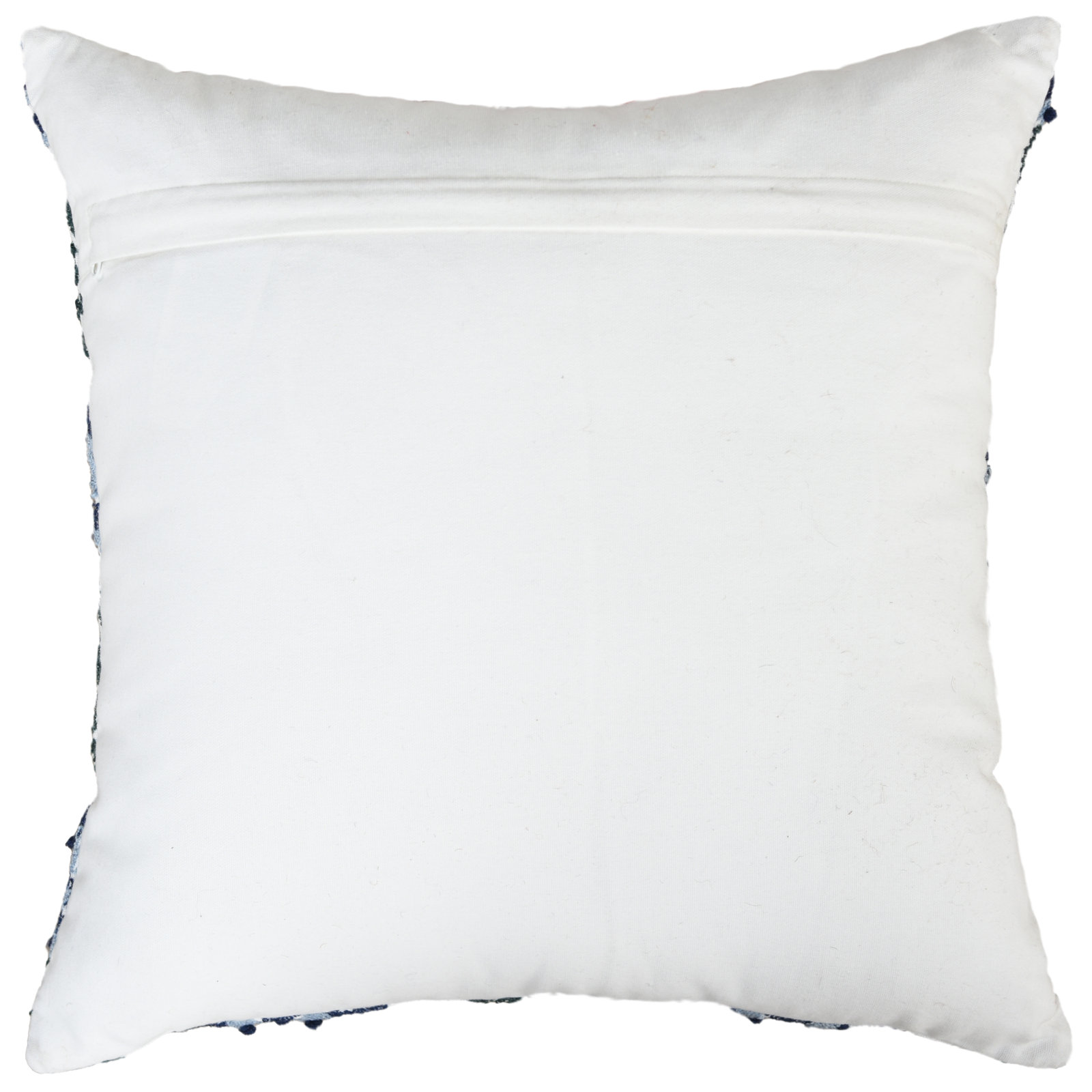 100% Cotton Throw Pillow, Blue/Green, Down Blend