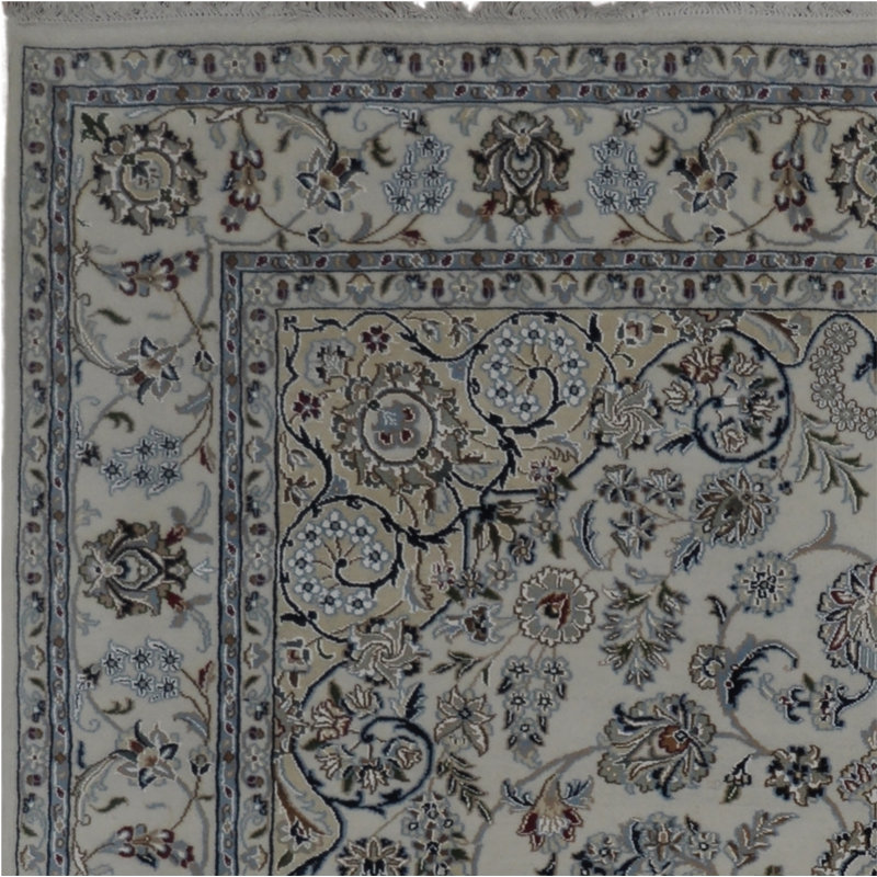 Tapis en laine et soie noué à la main Belk's (6 pi 7 po x 10 pi)