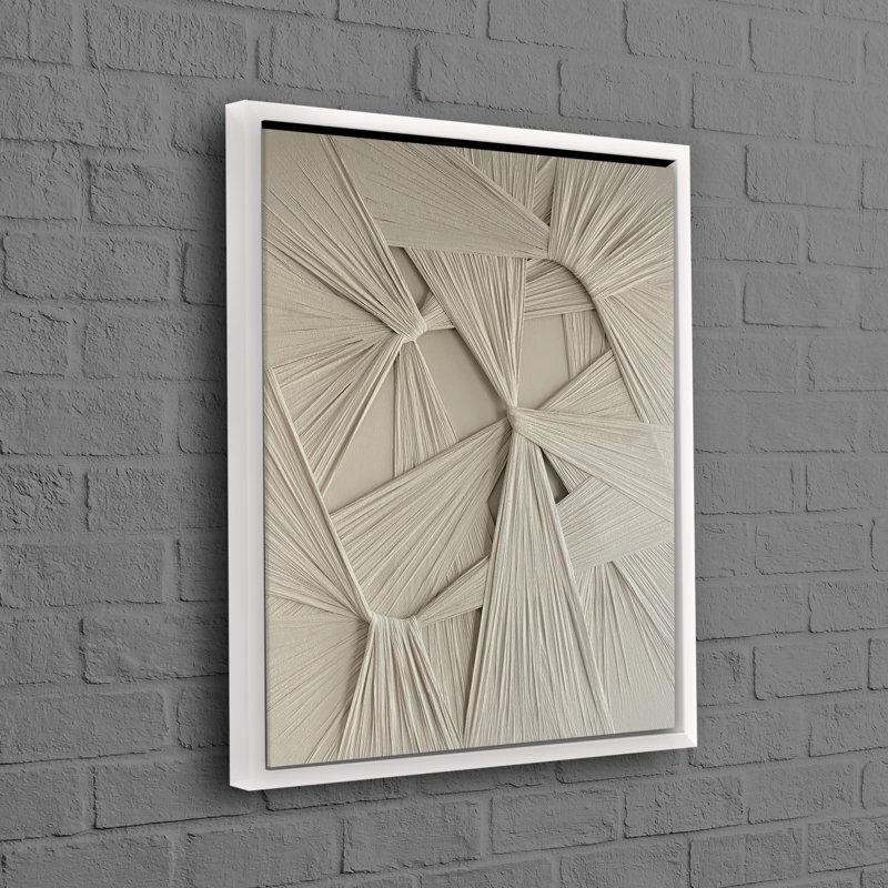 Print on Canvas, White, 35 cm H x 25 cm W, Framed Print without Mat