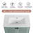 30'' Single Bathroom Vanity with Ceramic Top-97696983