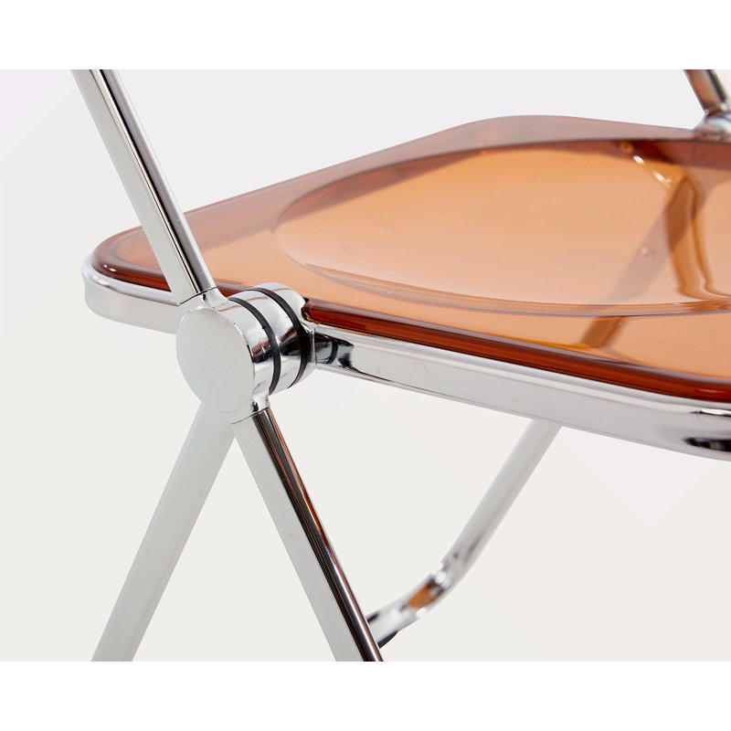 Chaise pliante en plastique, Jaune