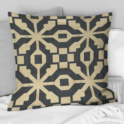 Coussin Beige Modern Maze II - Modern