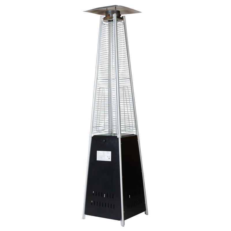 Chauffe-terrasse 48 000, dispositif à flamme automatique, porte latérale et transfert de chaleur 360 ° idéal pour les déplacements professionnels, remplacement de gaz de porte, chauffage rapide efficace