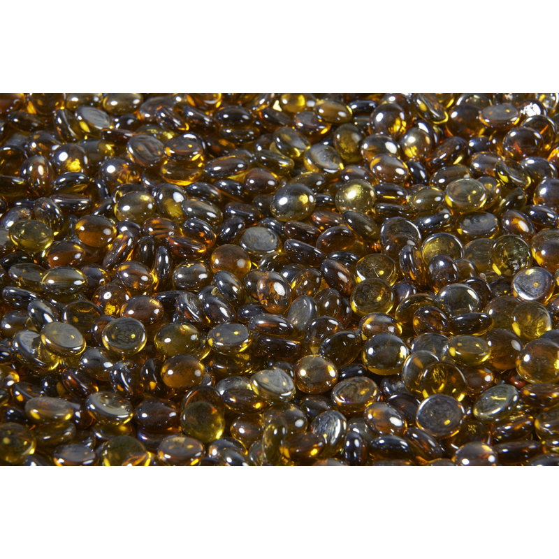 5 lb. " Fire Glass, Amber
