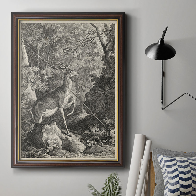 Woodland Deer VII - Peinture sur toile encadrée, H 20 po x l 16 po x P 2,5 po