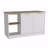Kitchen Island, Four Open Shelves, Two Cabinets-1700018564